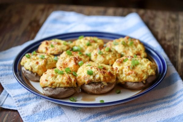 Curry Crab Stuffed Mushrooms