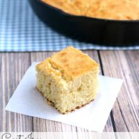 Cast Iron Buttermilk Cornbread from www.thisgalcooks.com #cornbread #castironskillet wm