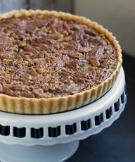 Classic Pecan Pie Tart - This Gal Cooks. This pecan pie is spiced up with the addition of cinnamon and spiced rum!