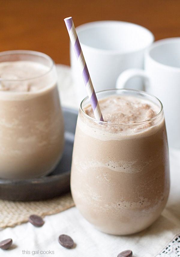 Banana Almond Mocha Shake on This Gal Cooks