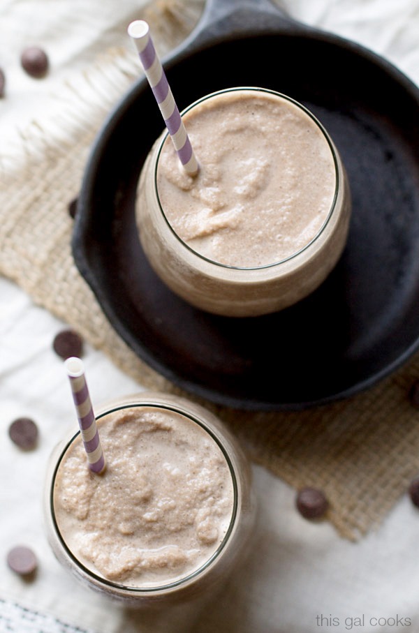 Banana Almond Mocha Shake on This Gal Cooks