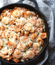 Italian Shrimp Tortellini Bake on This Gal Cooks #dinner