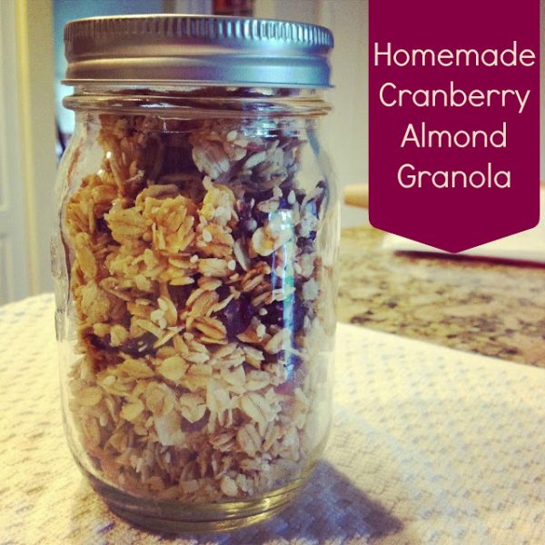 Homemade Cranberry Almond Granola from www.thisgalcooks.com