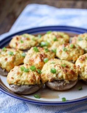 Curry Crab Stuffed Mushrooms