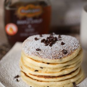 Homemade Chocolate Chip Pancakes