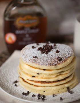 Homemade Chocolate Chip Pancakes