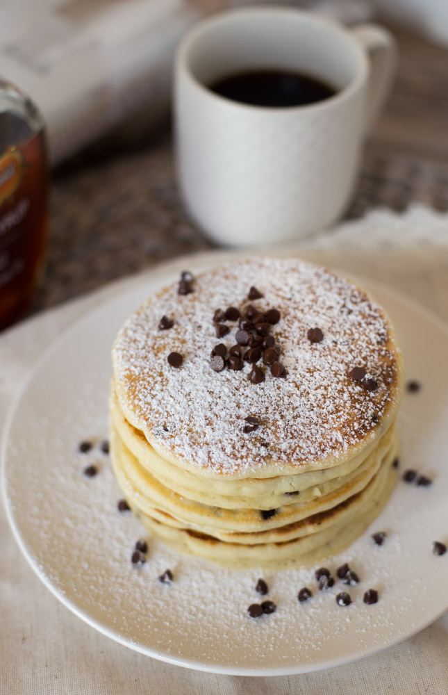 Homemade Chocolate Chip Pancakes