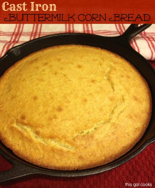 Cast Iron Buttermilk Corn Bread