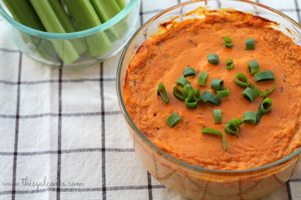 Buffalo Chicken Dip - This Gal Cooks #appetizer #chickendip #partyfood