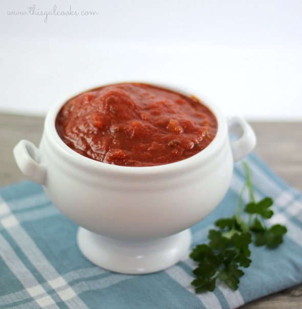 Homemade Spaghetti Sauce with Sausage - This Gal Cooks 2 (wm)