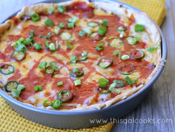 Chicken Enchilada Pot Pie from www.thisgalcooks.com #enchiladas #mexicanfood 3