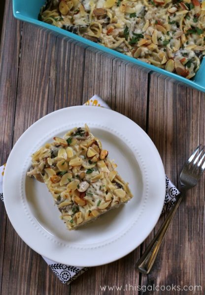 Chicken Tetrazzini from www.thisgalcooks.com #pasta #chicken #mushrooms 2wm