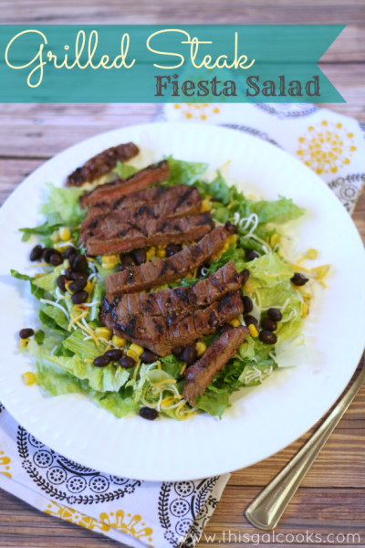 Grilled Steak Fiesta Salad from www.thisgalcooks.com