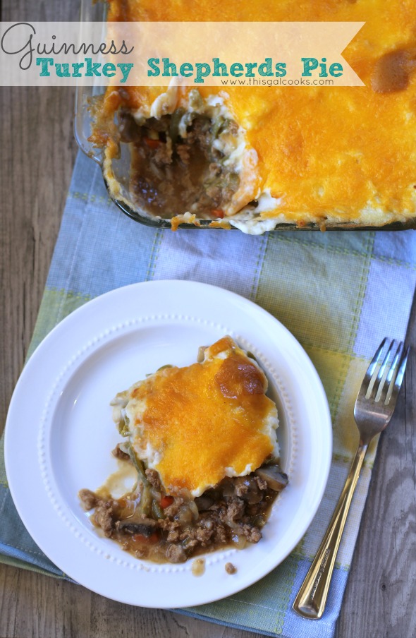 Guinness Turkey Shepherds Pie from www.thisgalcooks.com #beer #casseroles 3wm