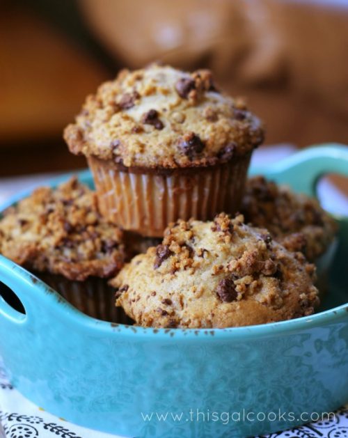 Peanut Butter Muffins with Peanut Butter Streusel This Gal Cooks