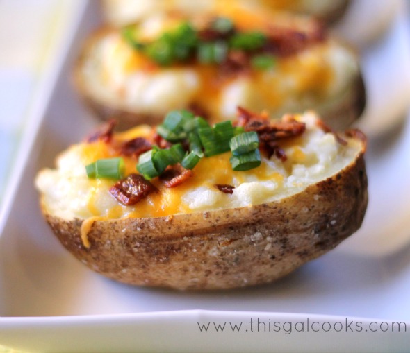 Twice Baked Potatoes Recipe - This Gal Cooks