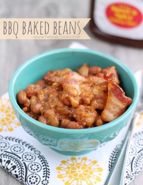 BBQ Baked Beans from www.thisgalcooks.com 2wm