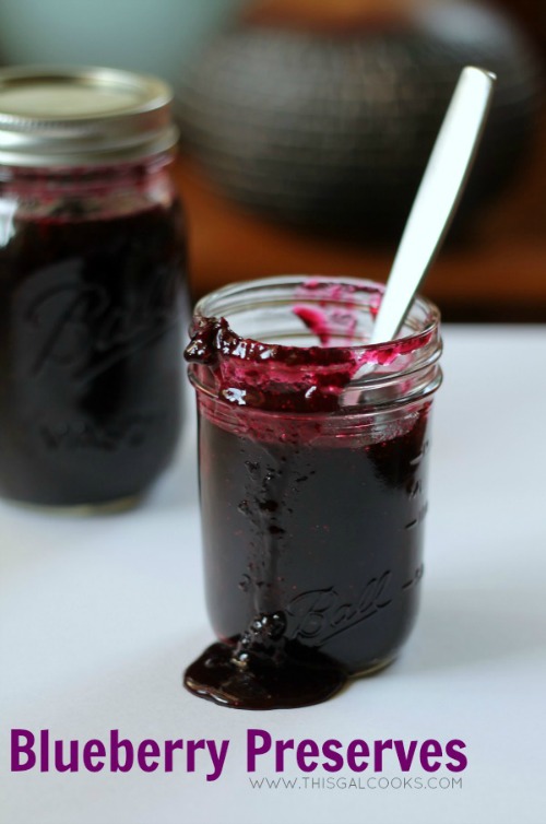 Blueberry Preserves from www.thisgalcooks.com wm