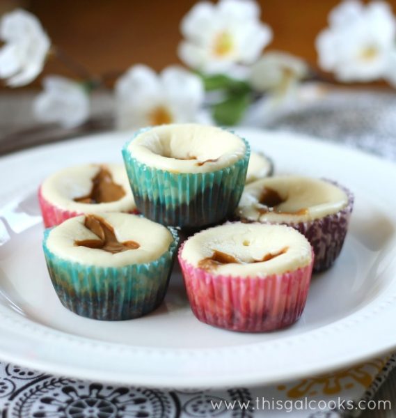 Dulce de Leche Cheesecake Bites from www.thisgalcooks.com #cheesecake #grainfreecrust 2 wm