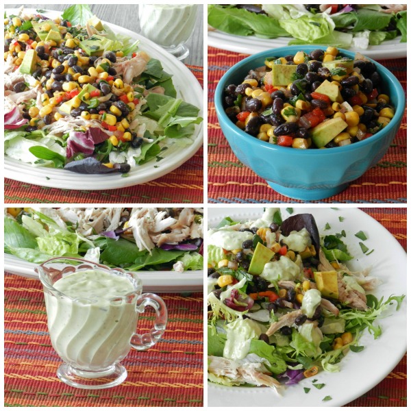 Southwest Chicken Salad w/Guacamole Ranch Dressing {A Guest Post from Lisa from Cooking With Southwest Chicken Salad w/Guacamole Ranch Dressing {A Guest Post from Lisa from Cooking With