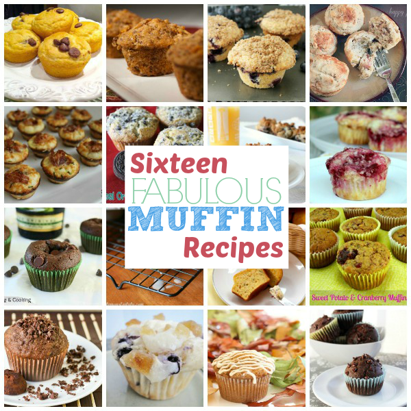 16 Muffin Recipes that won't disappoint you! Compilation from www.thisgalcooks.com #muffins #recipes