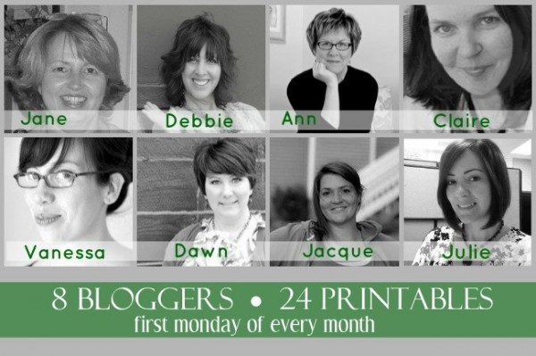 8 Bloggers ~ 24 Printables-001