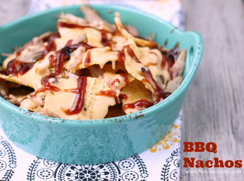 BBQ Nachos from www.thisgalcooks.com #BBQrecipes #nachos 2WM