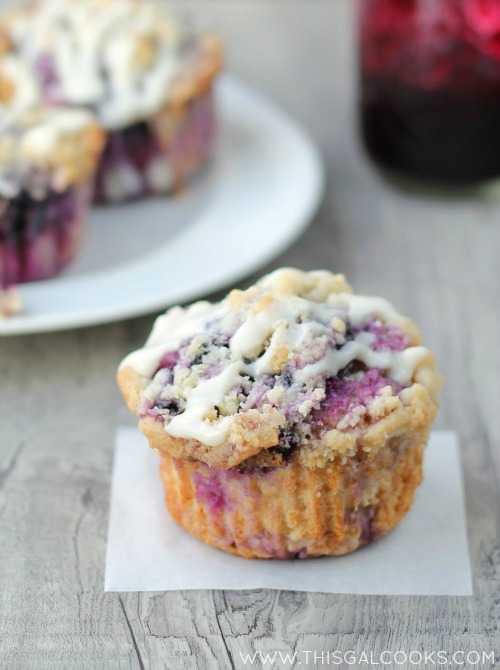 Blueberry Coffee Cake Muffins