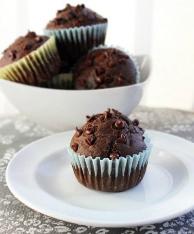 Chocolate-Chocolate-Cherry-Muffins