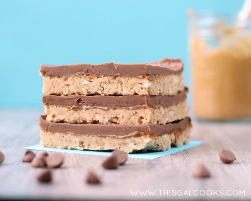 Peanut Butter Pretzel Magic Bars from www.thisgalcooks.com #peanutbutter #pretzelrecipes #bars 5WM