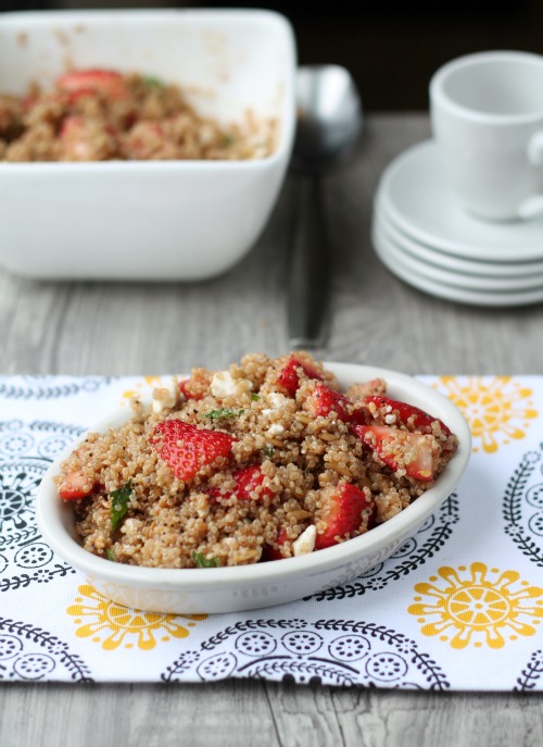 Strawberry Quinoa Salad from www.thisgalcooks.com #quinoa #strawberries 2