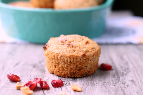 Vegan Apple Berry Bran Muffins