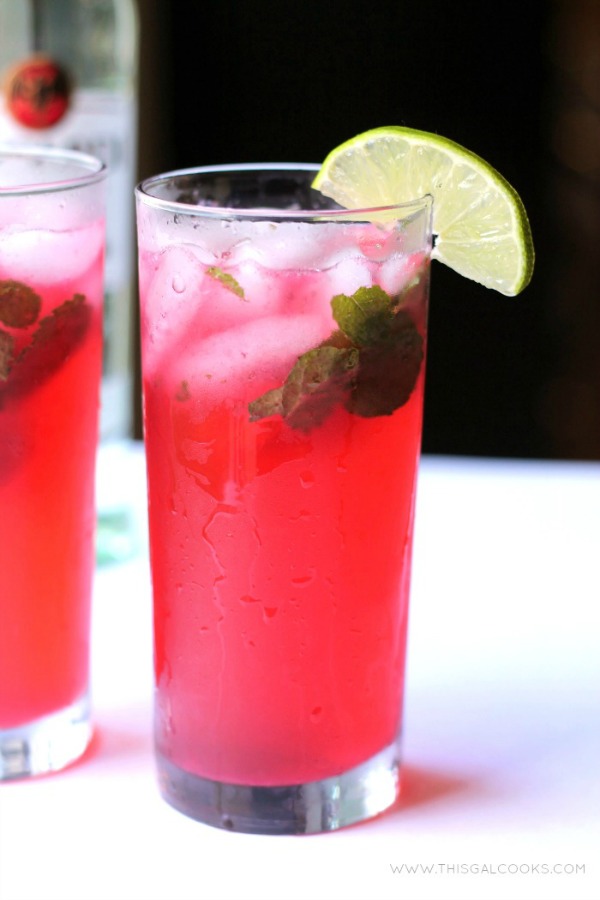 Blackberry Mojito from www.thisgalcooks.com This classic drink is made spectacular with the addition of fresh #blackberry julie! #mojito wm