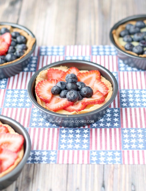 Fresh Fruit and Cream Tarts {Dairy Free} from www.thisgalcooks.com #tarts #dairyfree WM