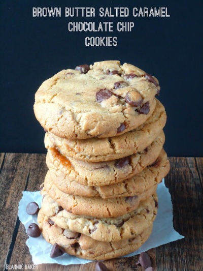 Salted Caramel Chocolate Cookies via Blahnik baker