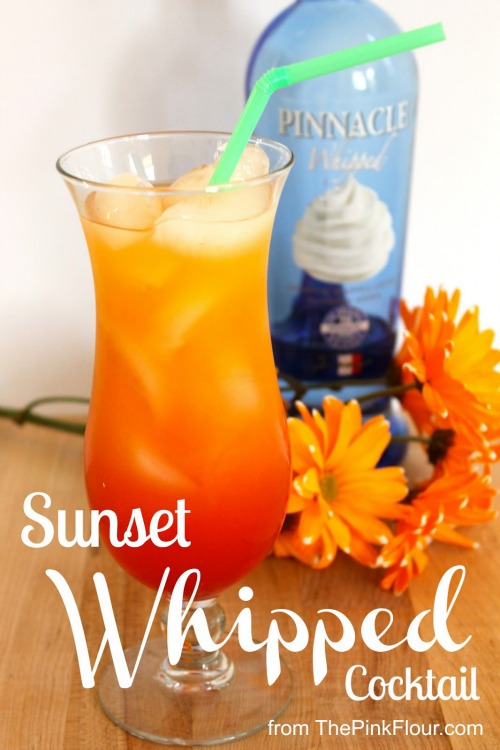 Sunset Whipped Cocktail