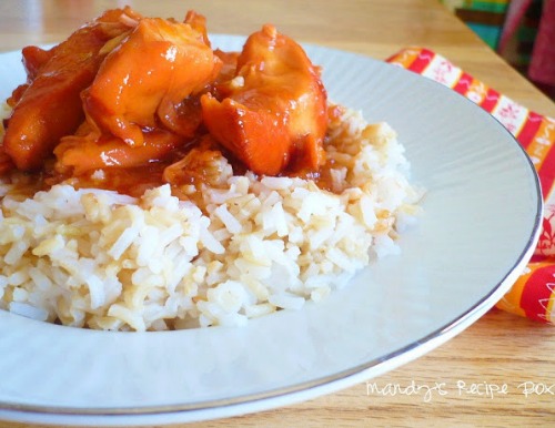 Slow Cooker Orange Chicken by Mandy's Recipe Box