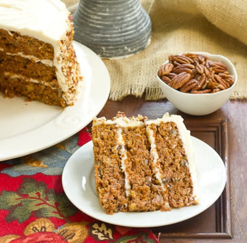 Caramel Carrot Cake by That Skinny Chick Can Bake