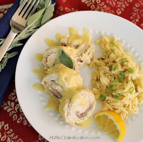 Crockpot Creamy Chicken Saltimbocca by A Little Claireification