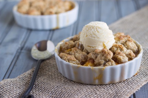 Fresh Peach Cobbler by Cooking on the Front Burner