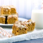 Pumpkin Cookie Bars with Butterscotch Chip Streusel from www.thisgalcooks.com