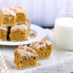 Pumpkin Cookie Bars with Butterscotch Chip Streusel from This Gal Cooks
