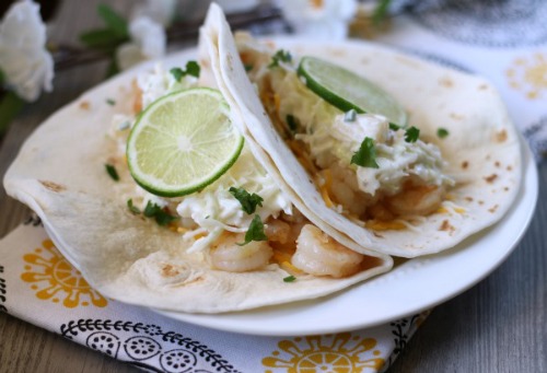 Tequila Lime Shrimp Tacos