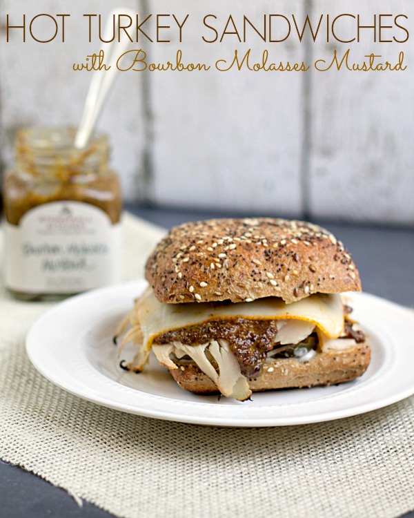 Hot Turkey Sandwiches with Bourbon Molasses Mustard by This Gal Cooks. #hotsandwiches #turkey #bourbonmolassesmustard