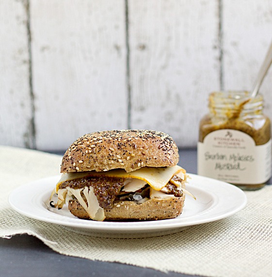 Hot Turkey Sandwiches with Bourbon Molasses Mustard by This Gal Cooks. #hotsandwiches #turkey #bourbonmolassesmustard