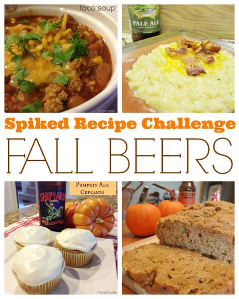 Spiked Recipe Challenge: Fall Beers. Brought to you by This Gal Cooks and Frugal Foodie Mama