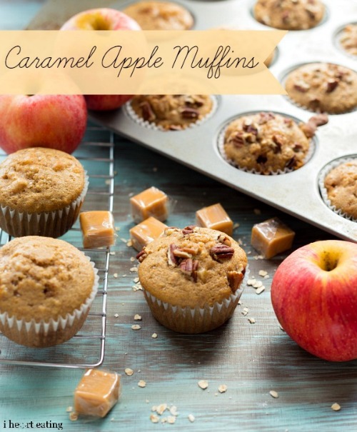 Caramel Apple Muffins by I Heart Eating