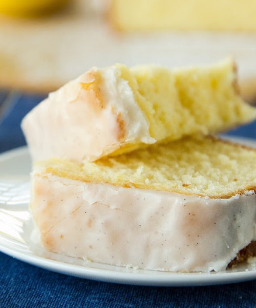 Lemon Pound Cake with Vanilla Bean Glaze by Life Made Simple