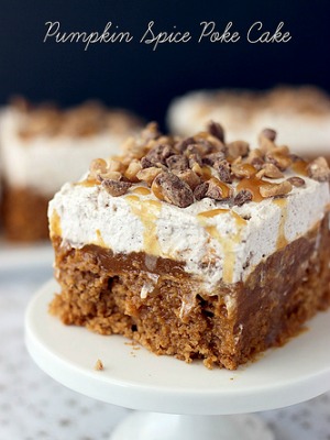 Pumpkin Spice Poke Cake by Beyond Frosting