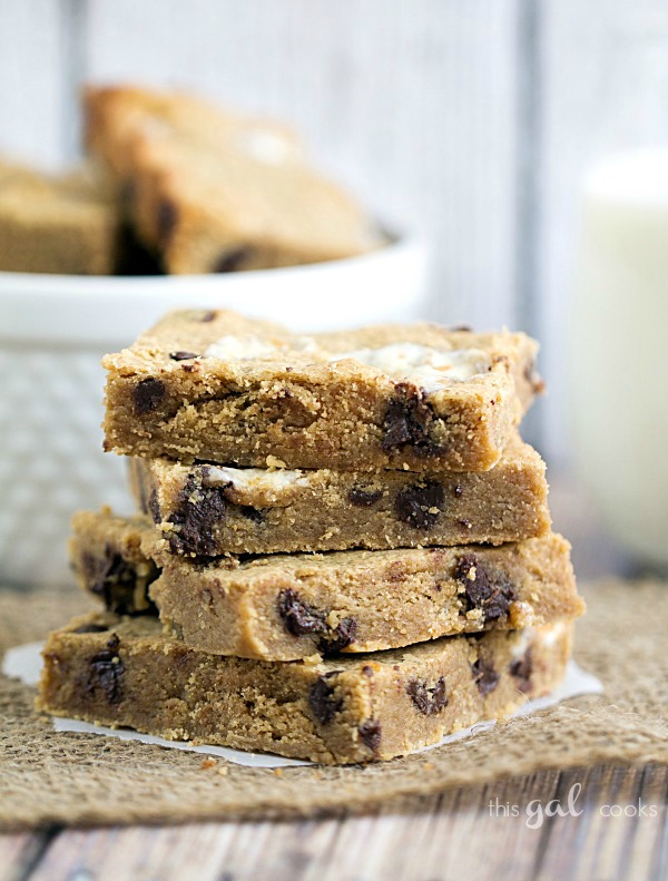 Chocolate Chip Peanut Butter Marshmallow Bars